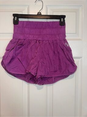 Free People Movement High-Waist Purple Athletic Shorts. Size XS